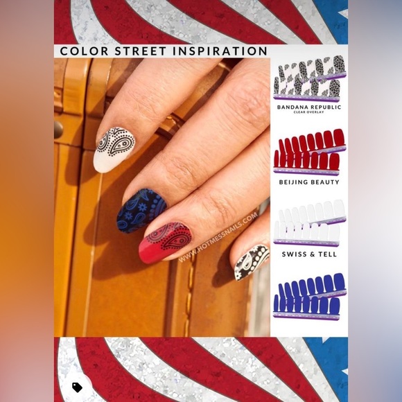 3/$30 BUNDLE&SAVE ✨ Color Street - Bandana Republic - Overlay -Retired- Full Set - Picture 6 of 10